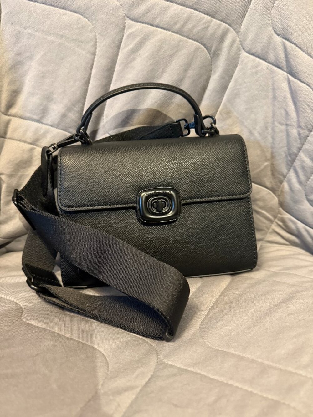 David Jones Crossbody with Closure Detail - Black